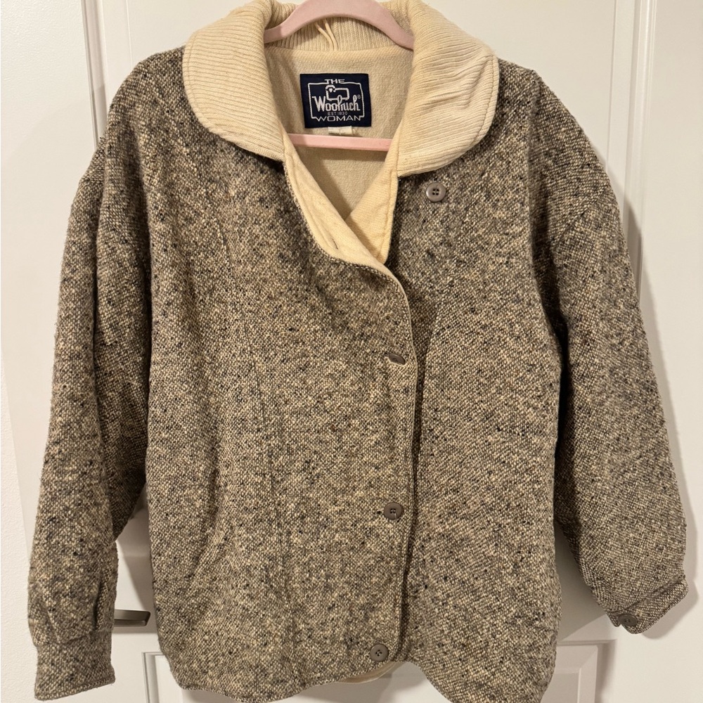 Vintage Woolrich Beige Wool Jacket
